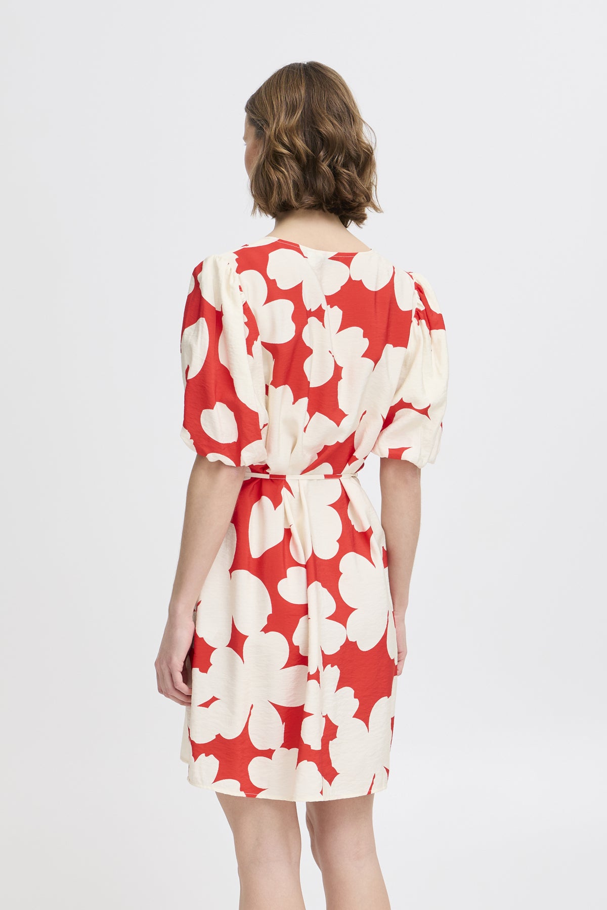 Robe Bine | Motif Rouge coquelicot