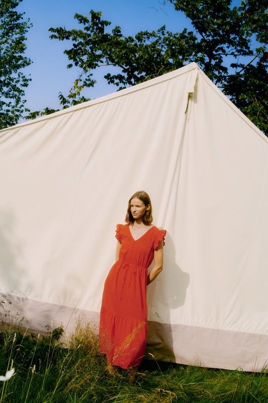 Robe Lanie | Rouge Coquelicot