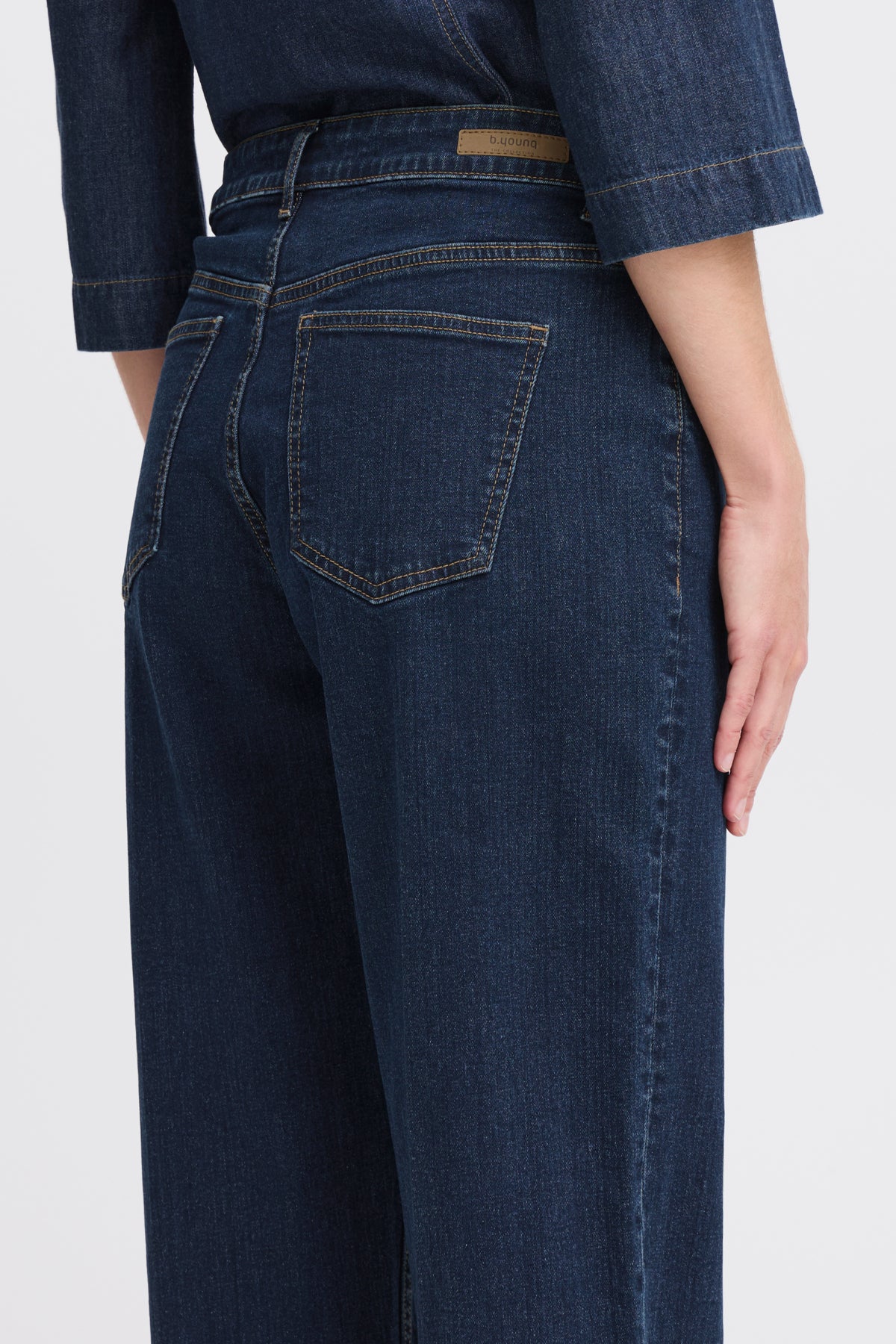 Jeans barrel Komma | Bleu foncé