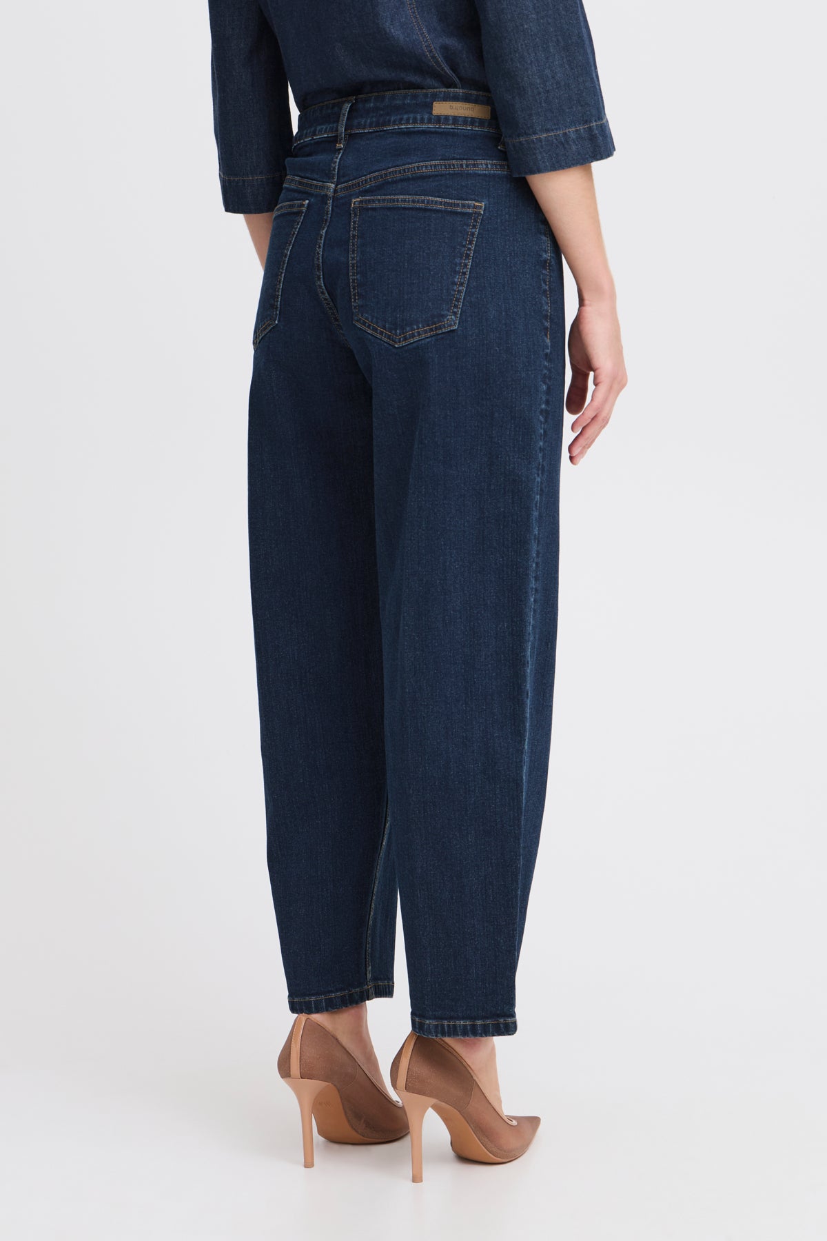 Jeans barrel Komma | Bleu foncé