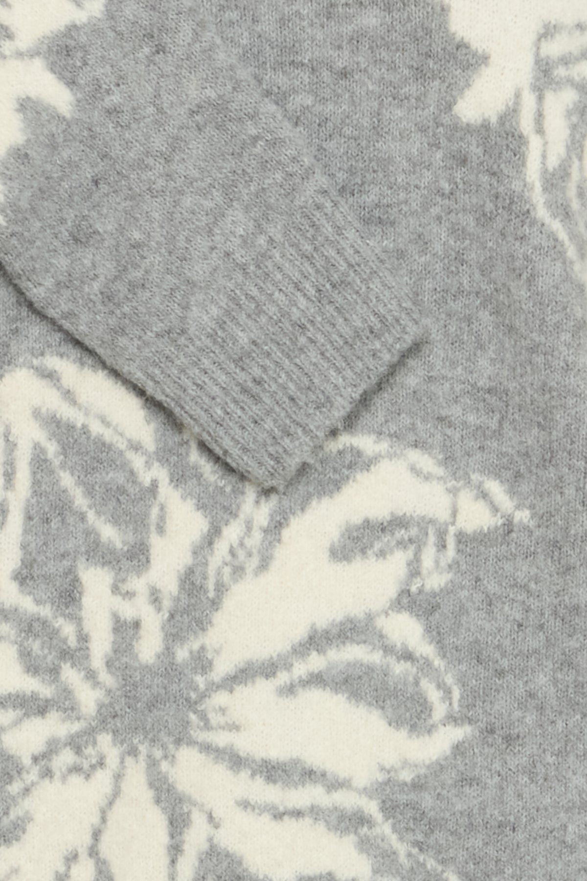 Tricot Omea | Floral gris