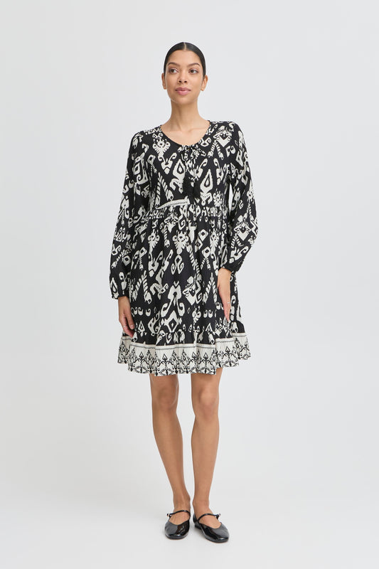 Robe Jasmina | Motif noir