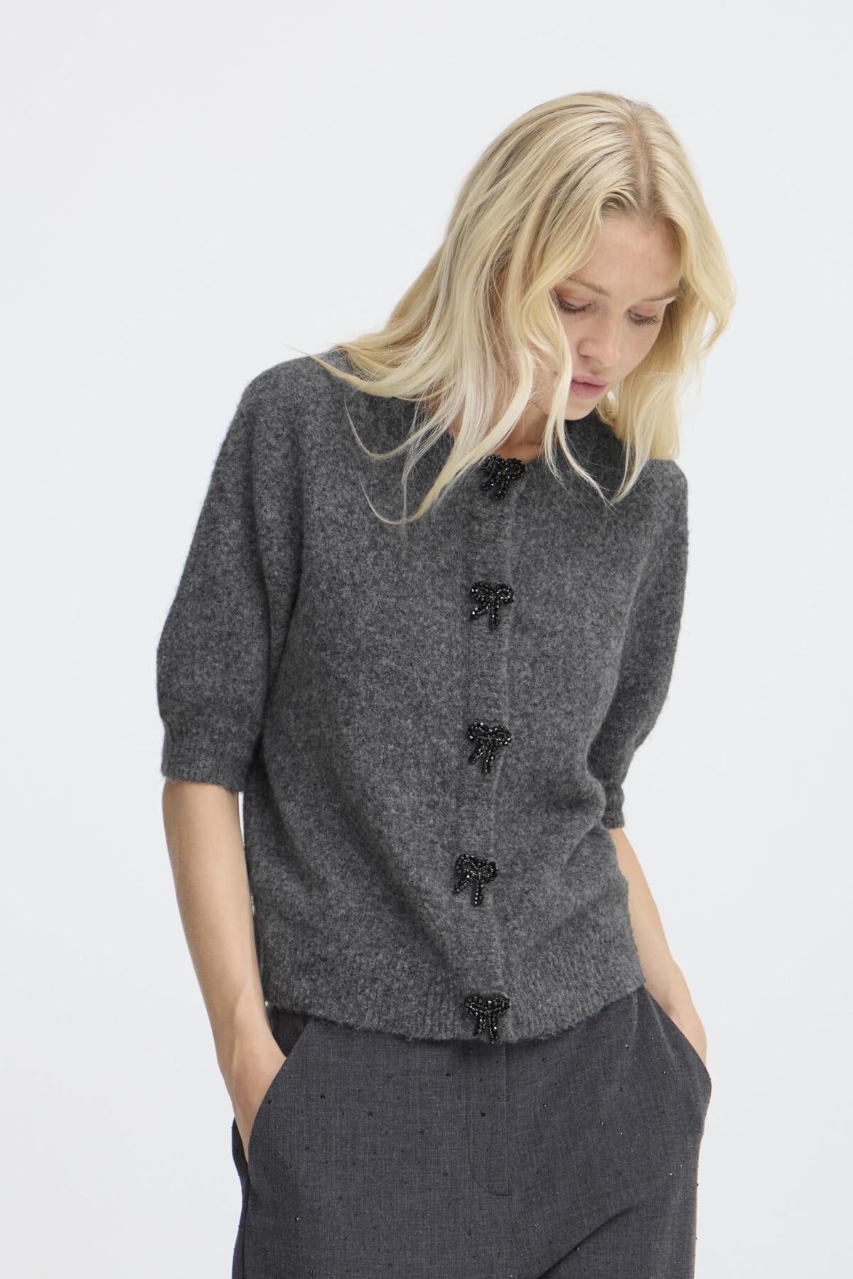 Cardigan Omea | Gris foncé