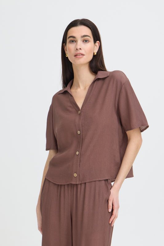 Chemise Erolo - B.Young | Brun chocolat