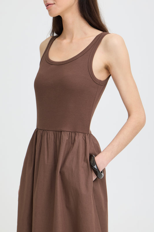 Robe Sunnia - B.Young | Brun chocolat