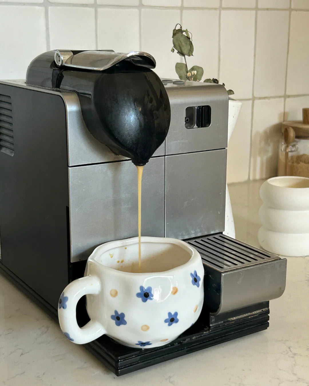 Tasse Fleurs bleues | Céramique
