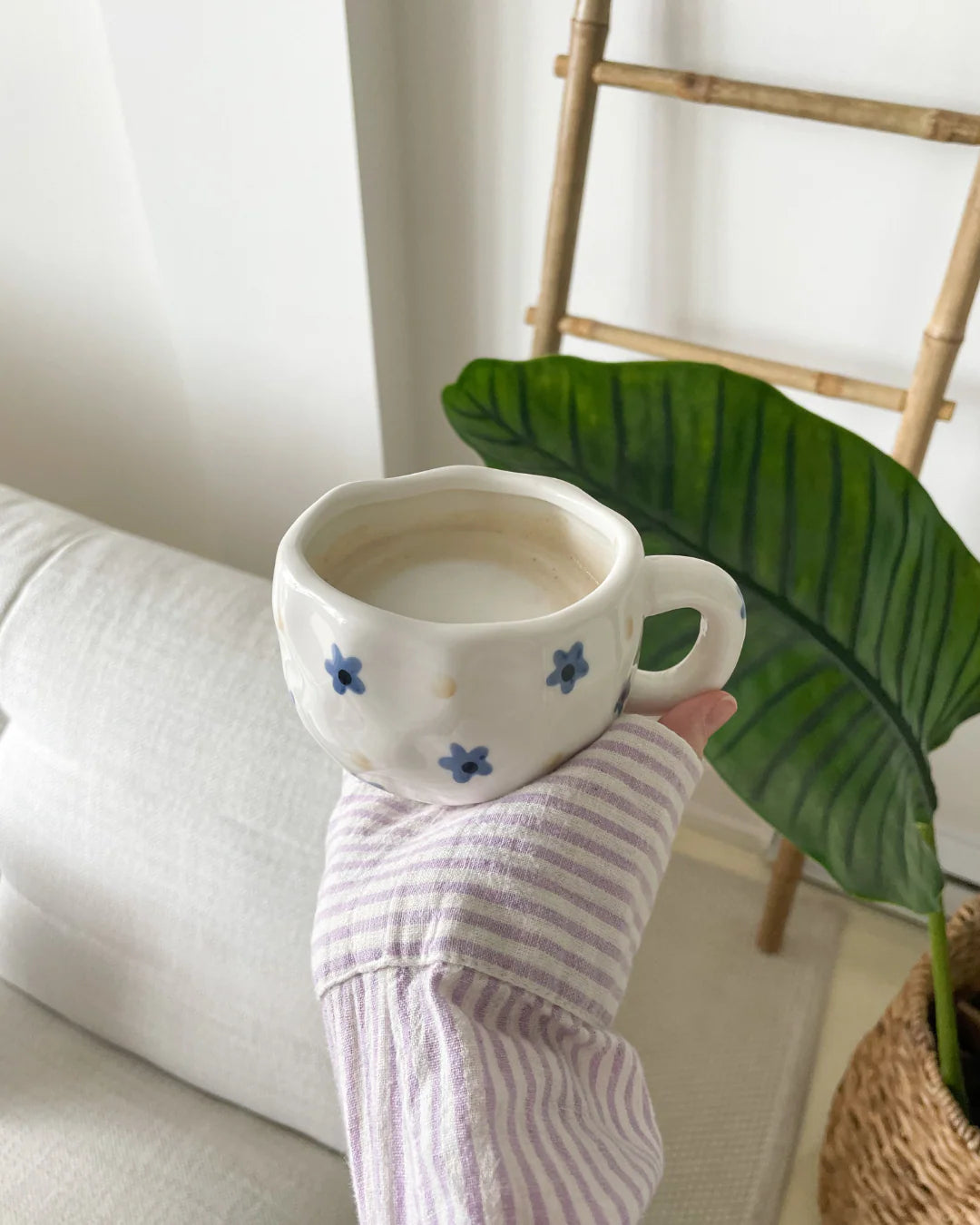 Tasse Fleurs bleues | Céramique
