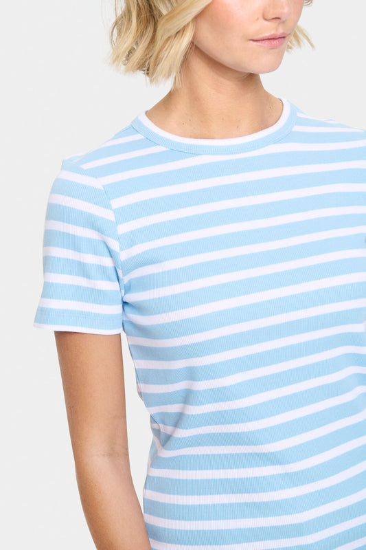 T-Shirt Aster| Bleu ligné