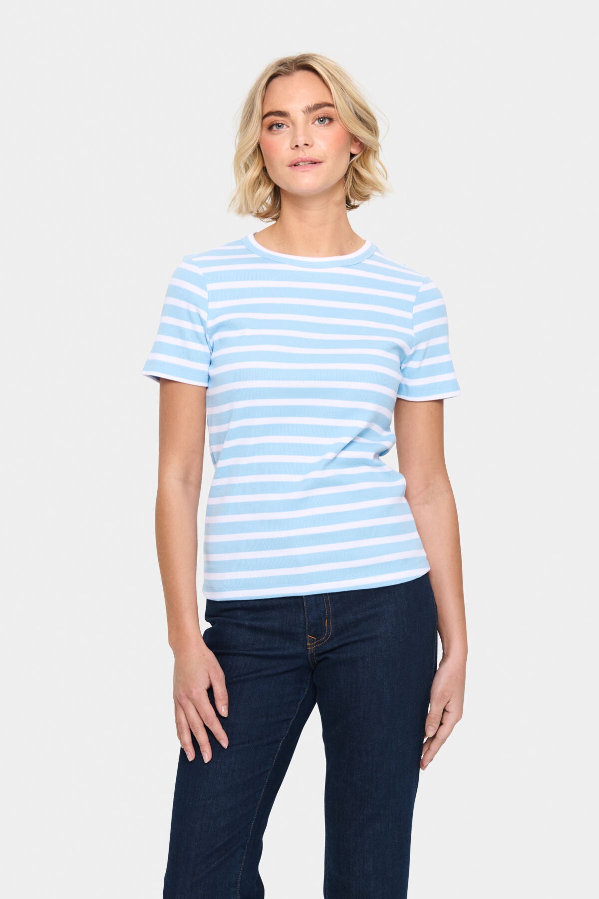 T-Shirt Aster| Bleu ligné