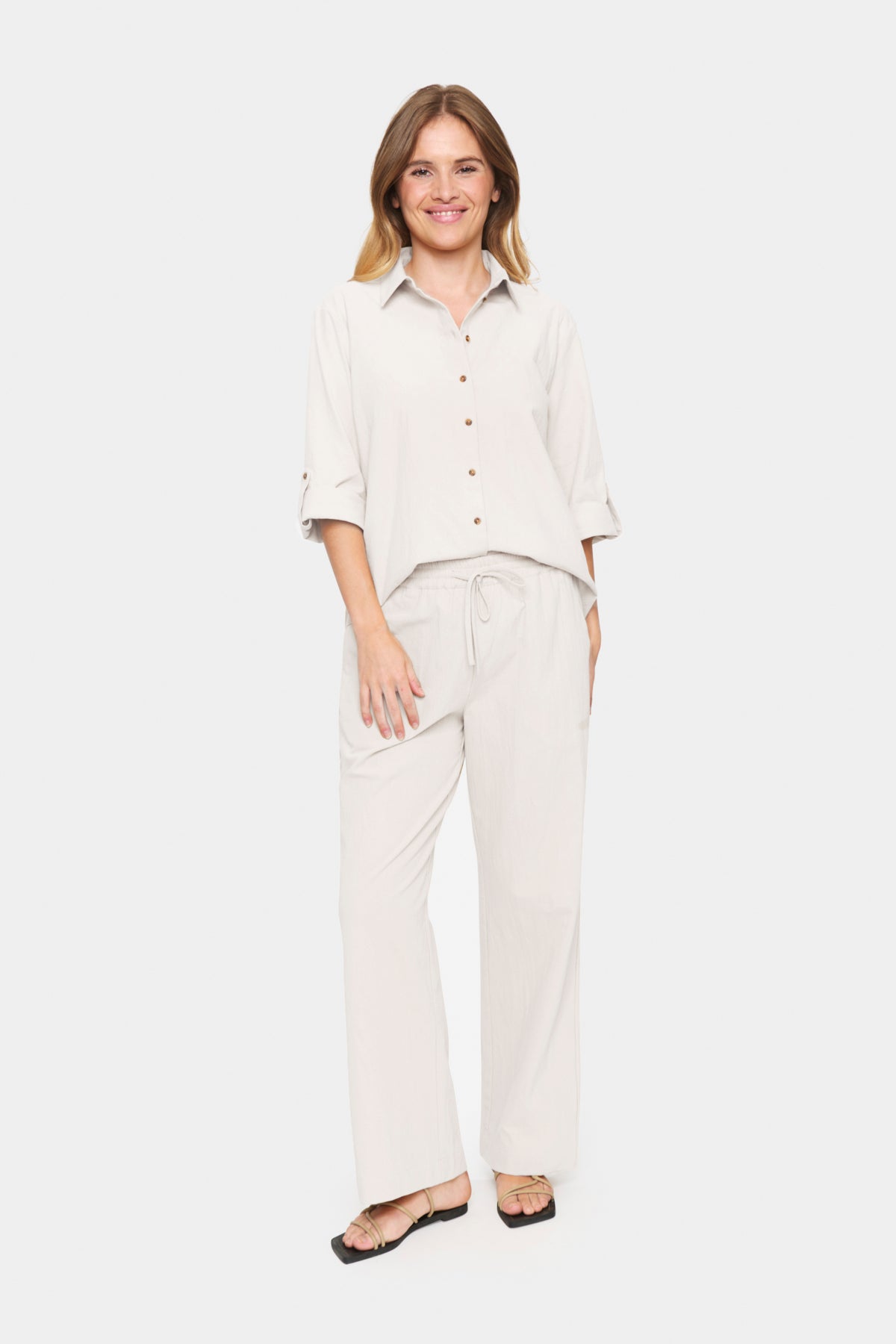 Pantalon Zalinda | Beige pâle