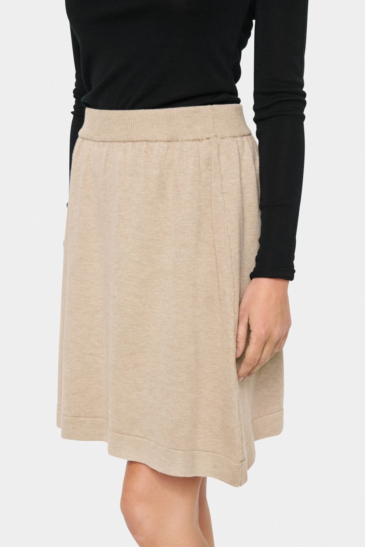 Jupe Mila | Mélange taupe