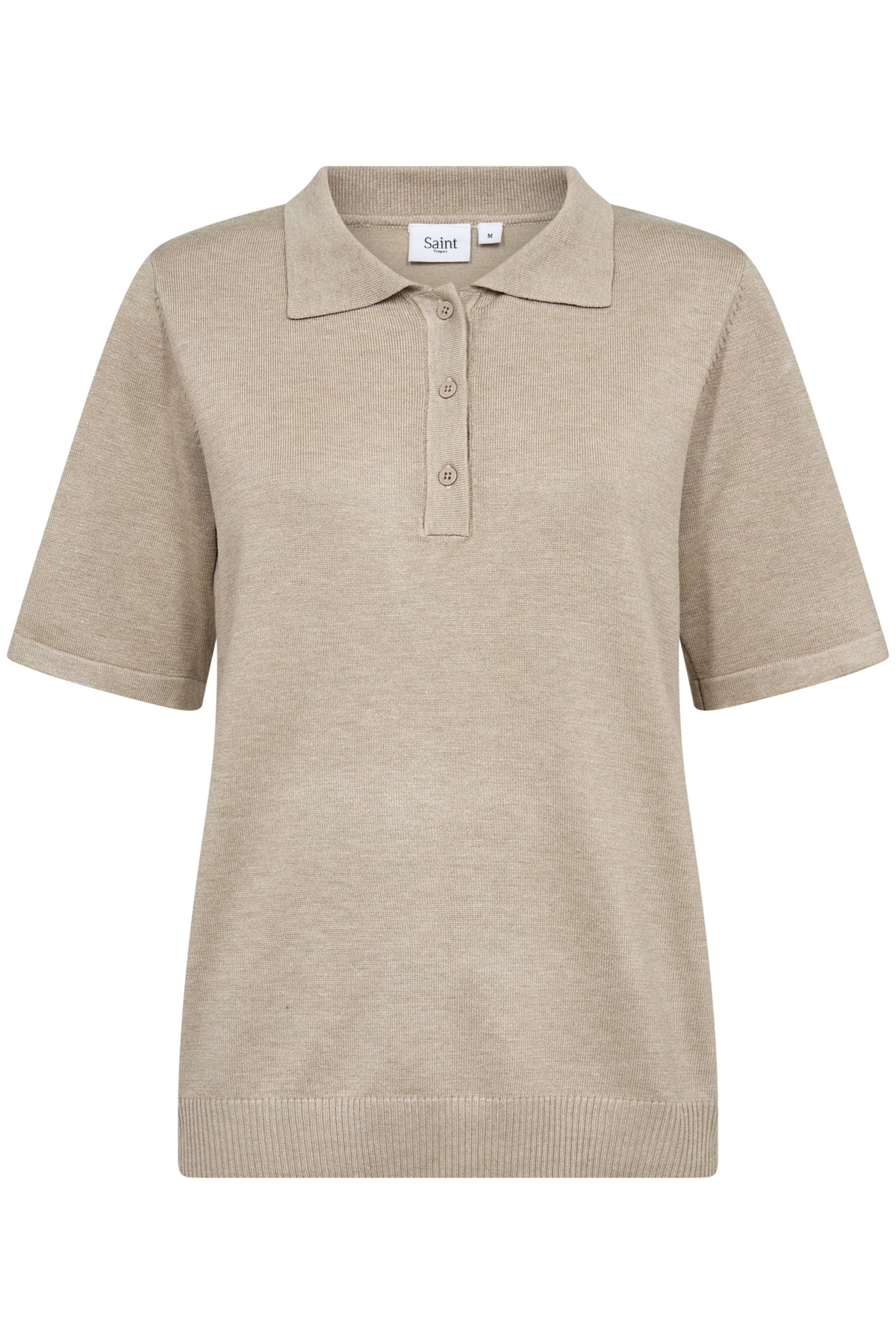 Chandail polo Mila | Mélange taupe