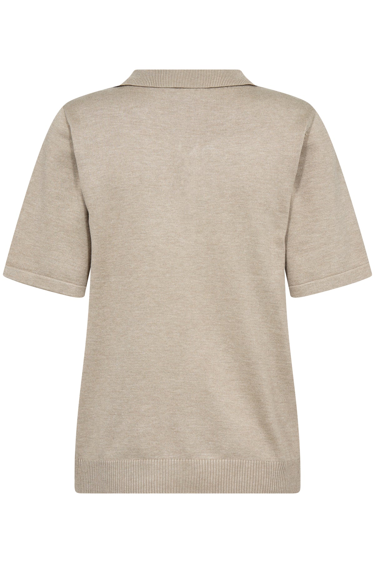 Chandail polo Mila | Mélange taupe