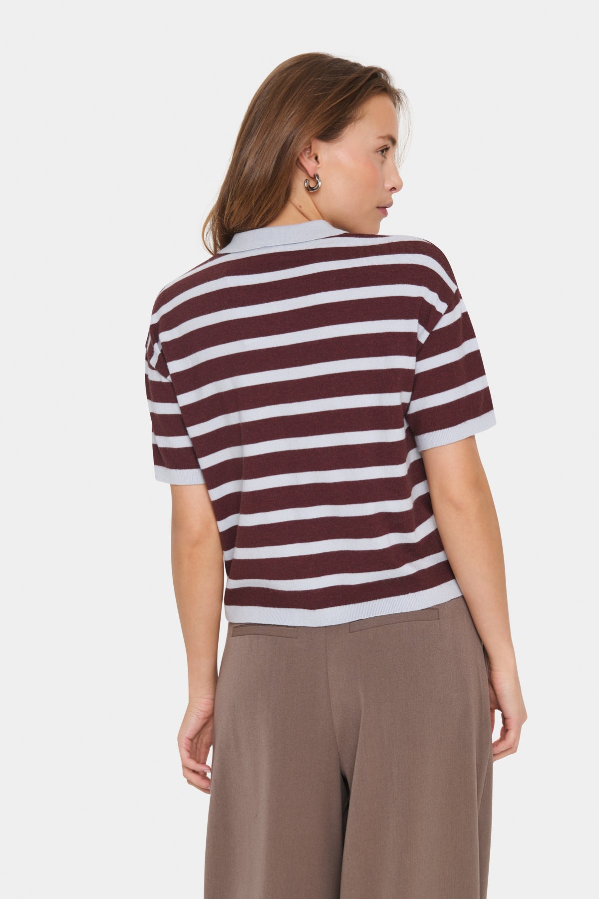 Polo cardigan Likam | Chocolat