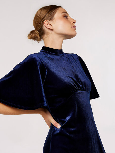 Robe velours | Marine