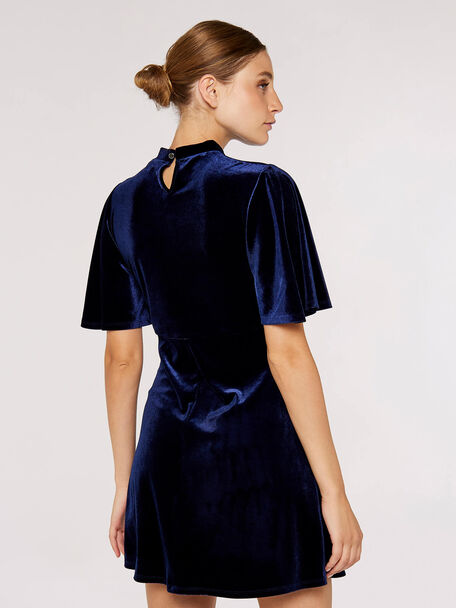 Robe velours | Marine