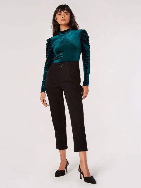 Chandail velours | Vert pin