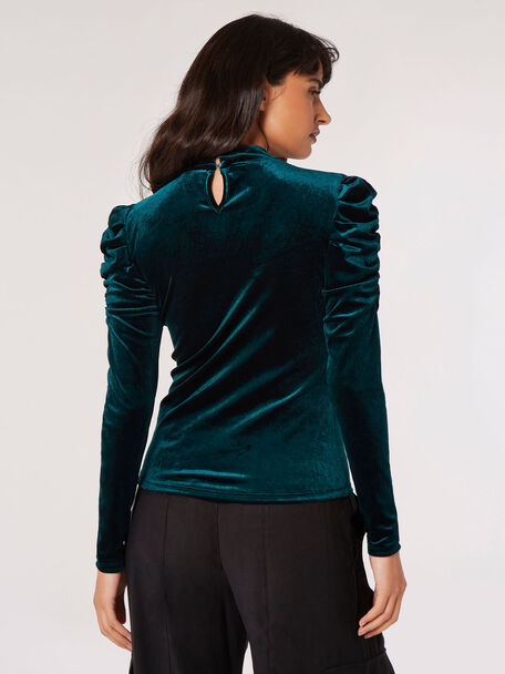 Chandail velours | Vert pin