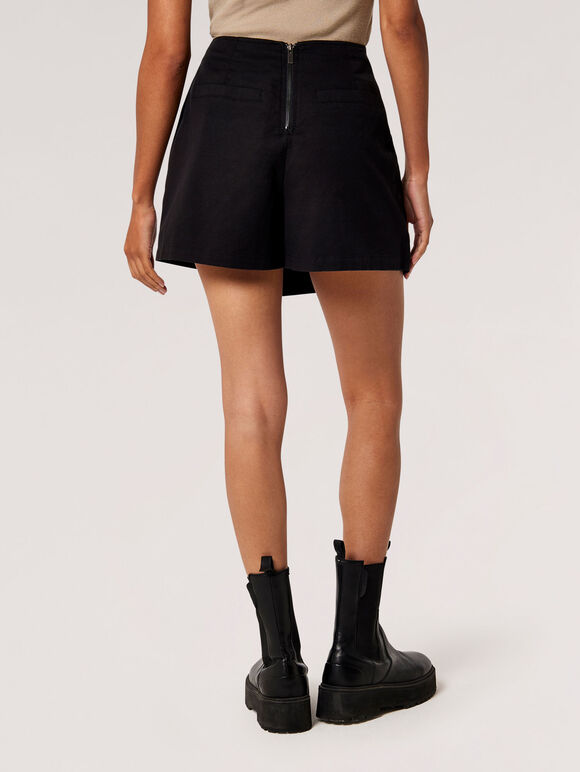 Jupe-Short cargo | Noir