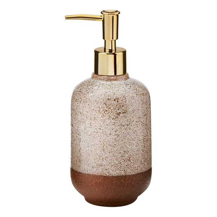 Pompe à savon en grès | Beige Avoine