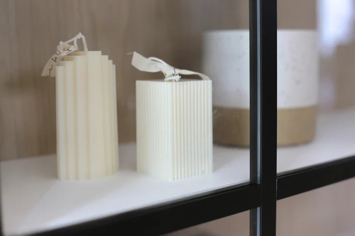 Chandelle Piraeus blanche | Beige Avoine