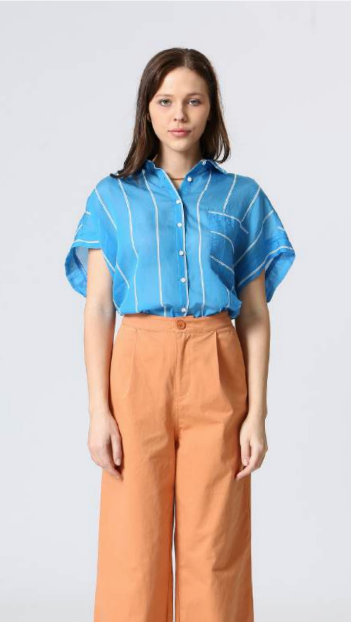 Blouse Eva | Bleu