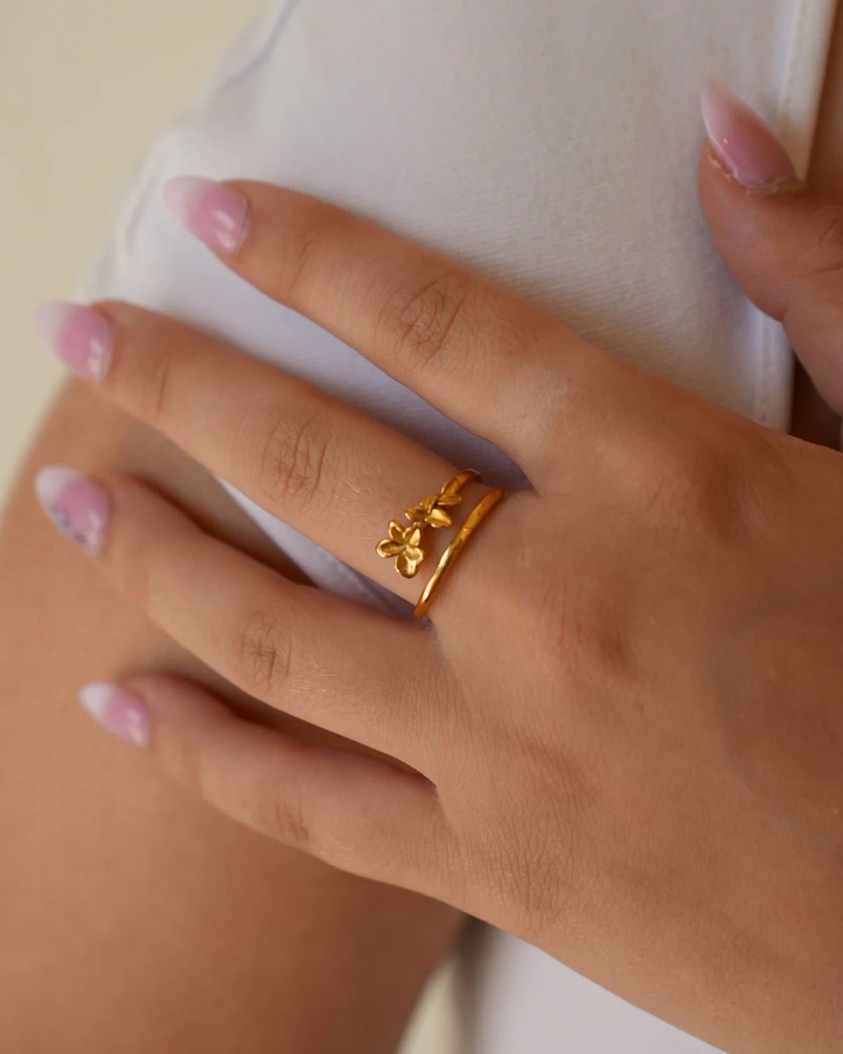 Bague Bloom ajustable | Or