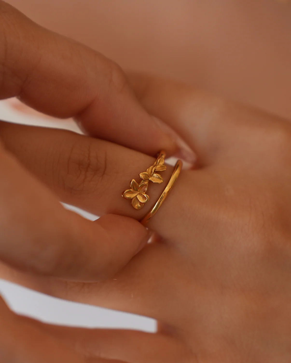 Bague Bloom ajustable | Or