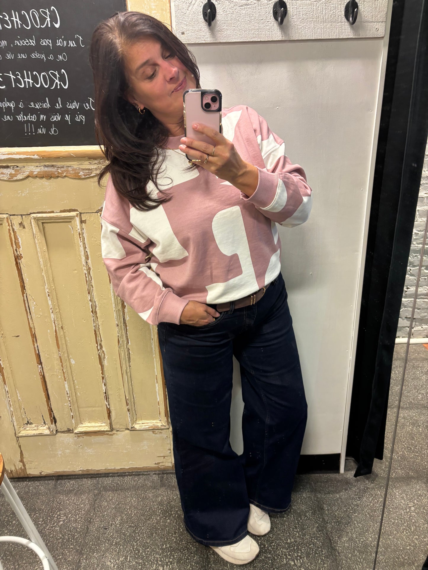 Chandail Laurelle | Rose
