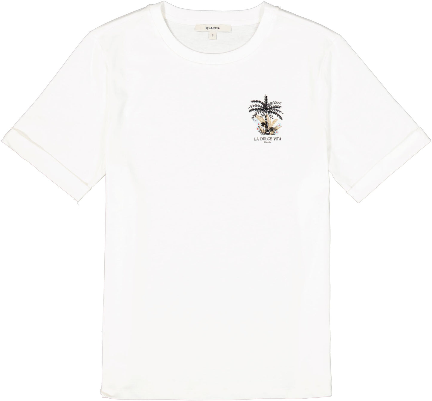 T-Shirt Palmier | Blanc cassé