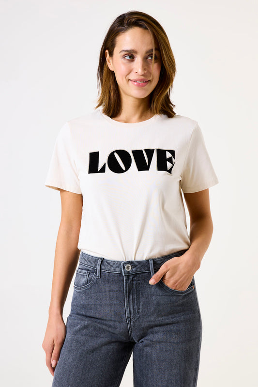 T-Shirt Love | Ivoire