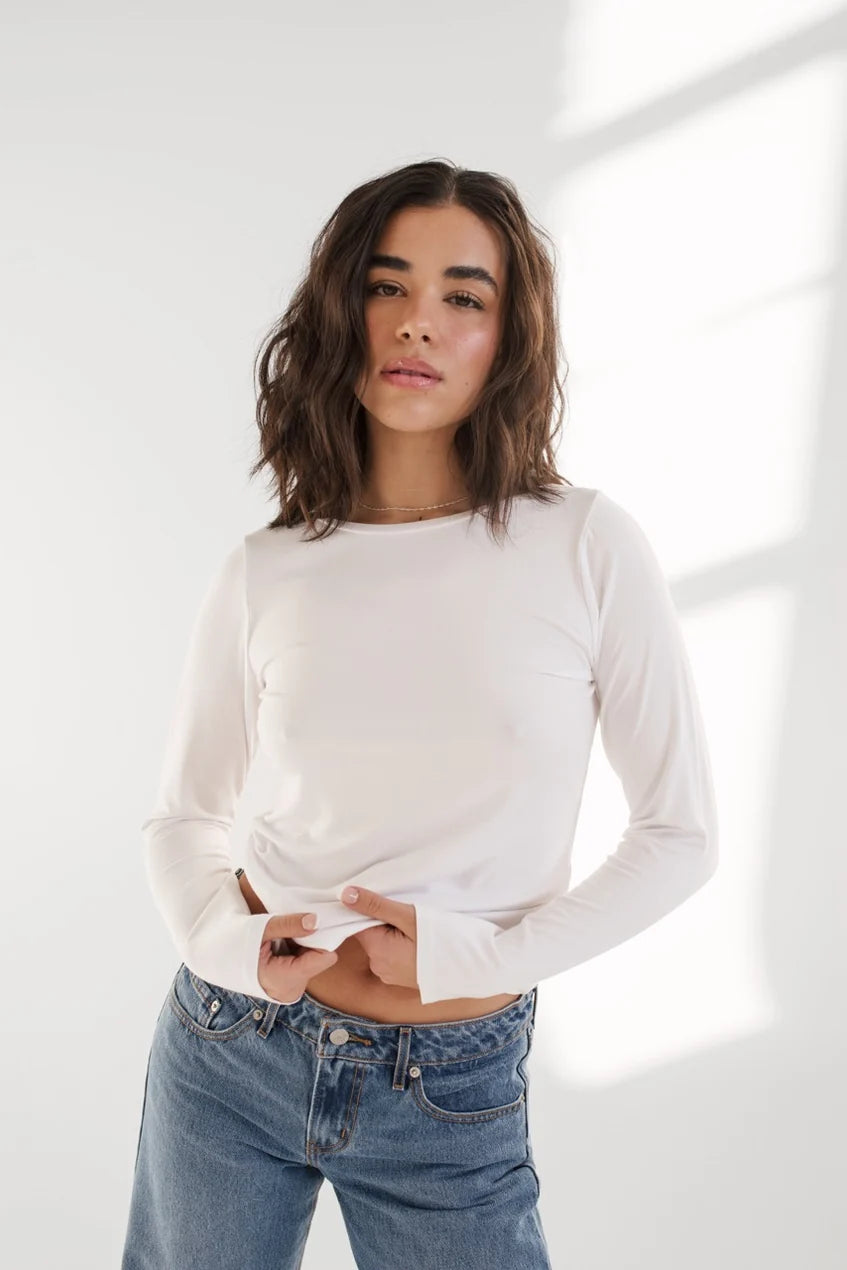 Chandail Kelsea - dailystory | Blanc crème