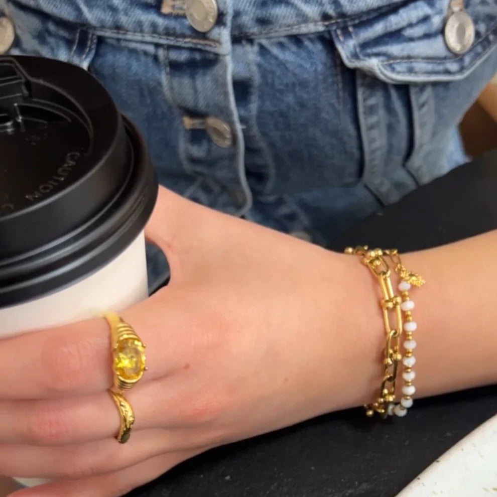 Bracelet Link | Doré