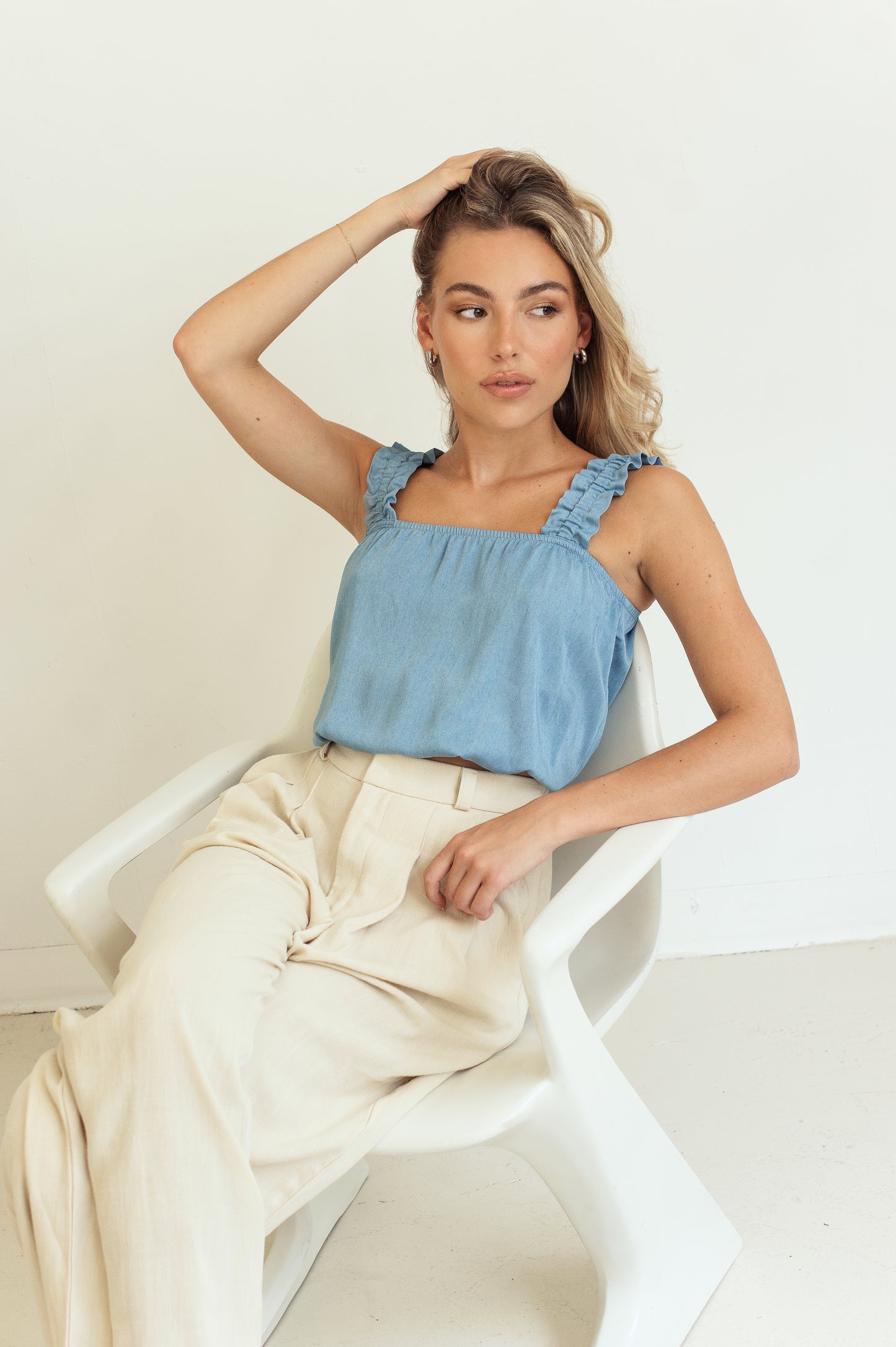 Haut Juliette | Bleu Chambray