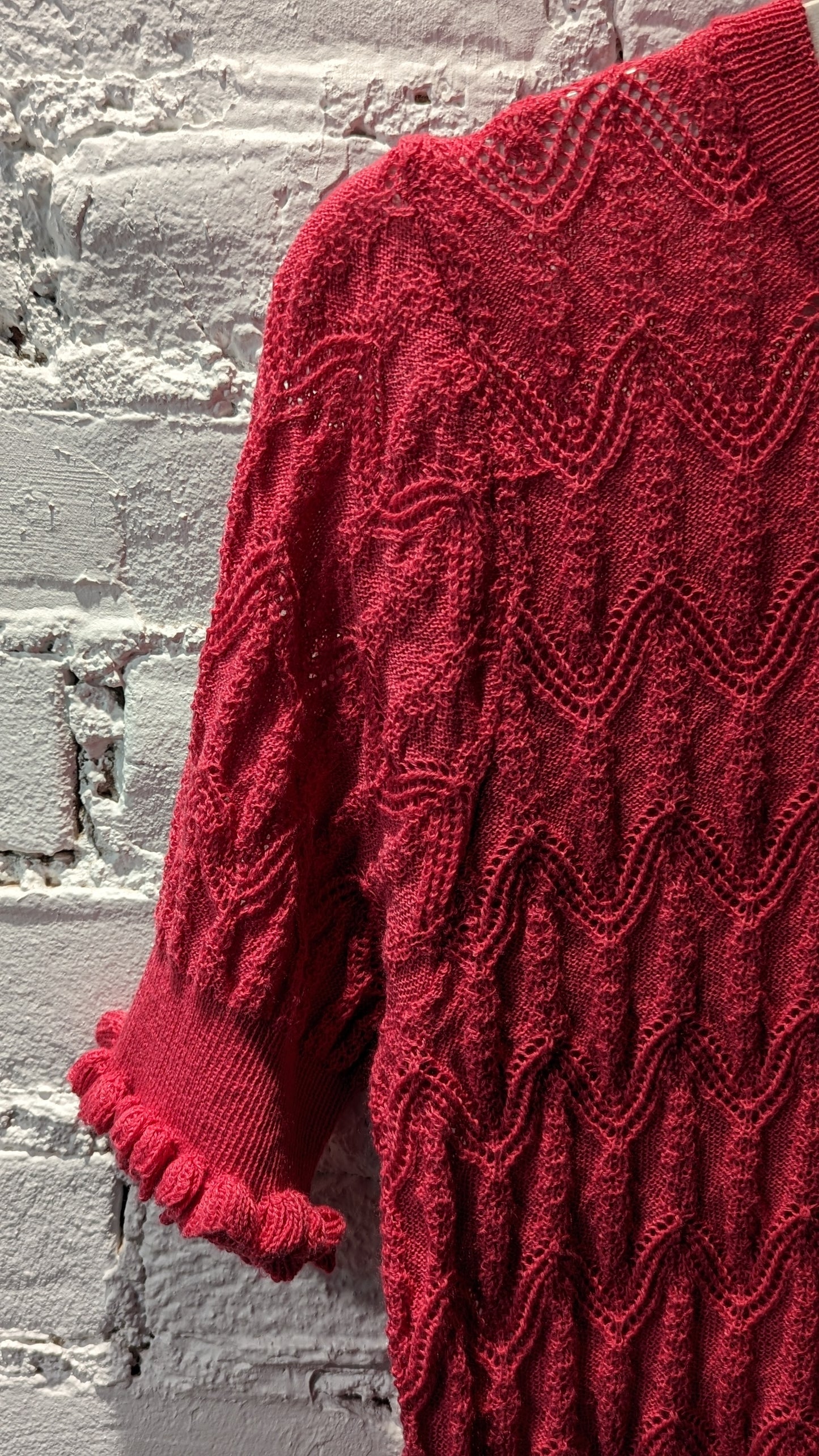 Tricot ICHI paisley | Carmin