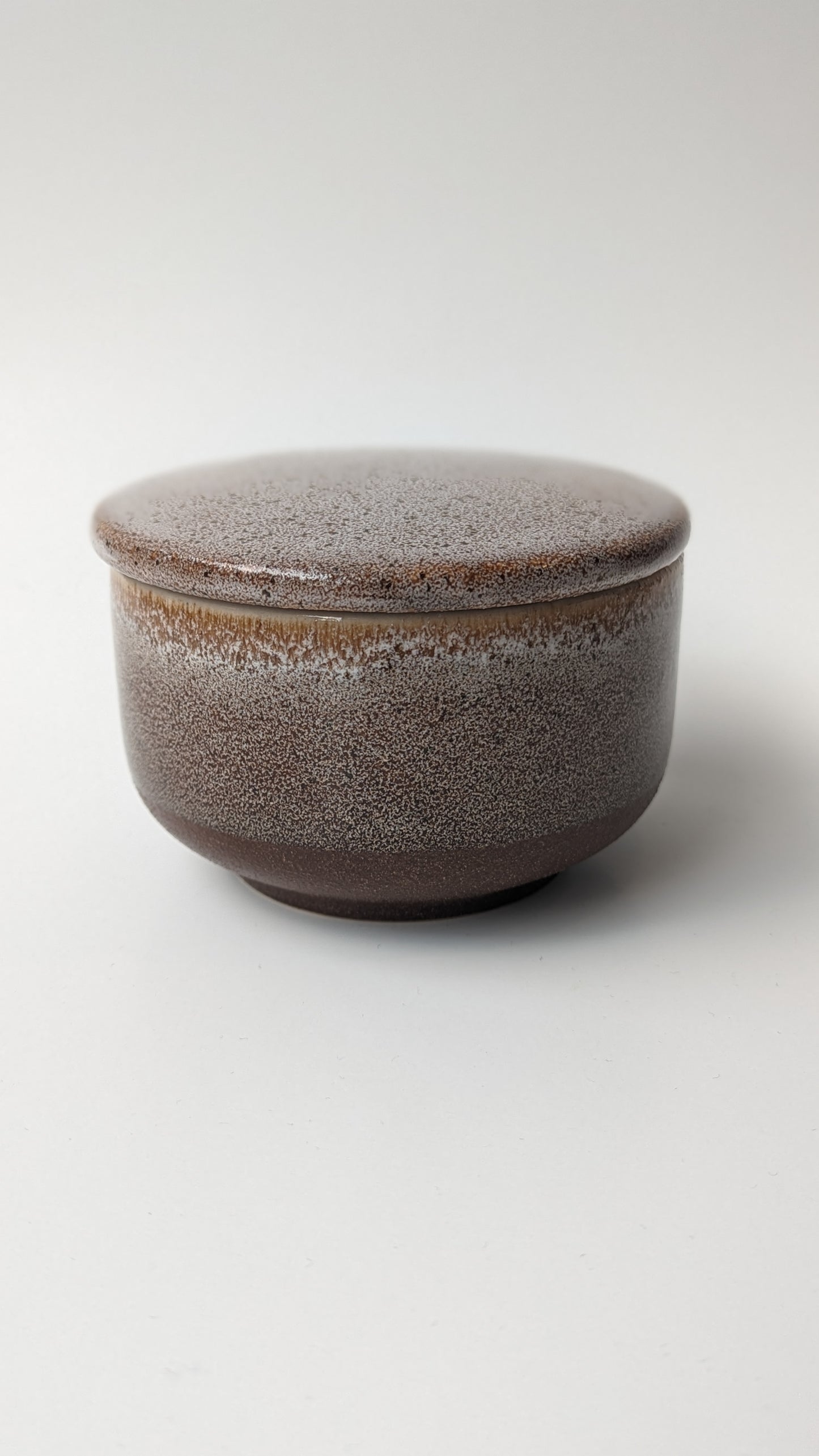 Pot avec couvercle brun | Beige Avoine