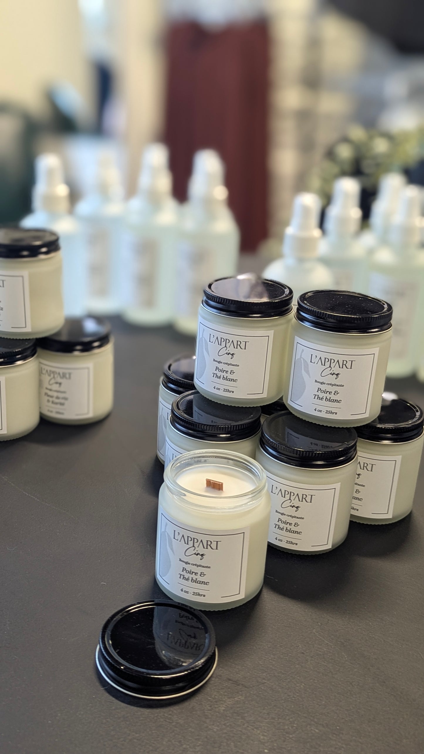 Bougie à mèche | Poire & Thé blanc