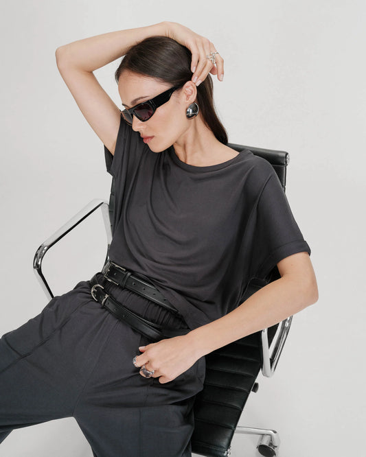 T-shirt Parma Grace & Mila | Gris foncé