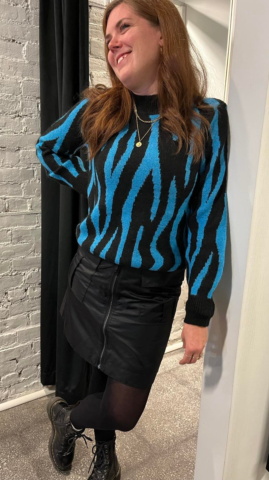 Tricot Martine | Zébré bleu