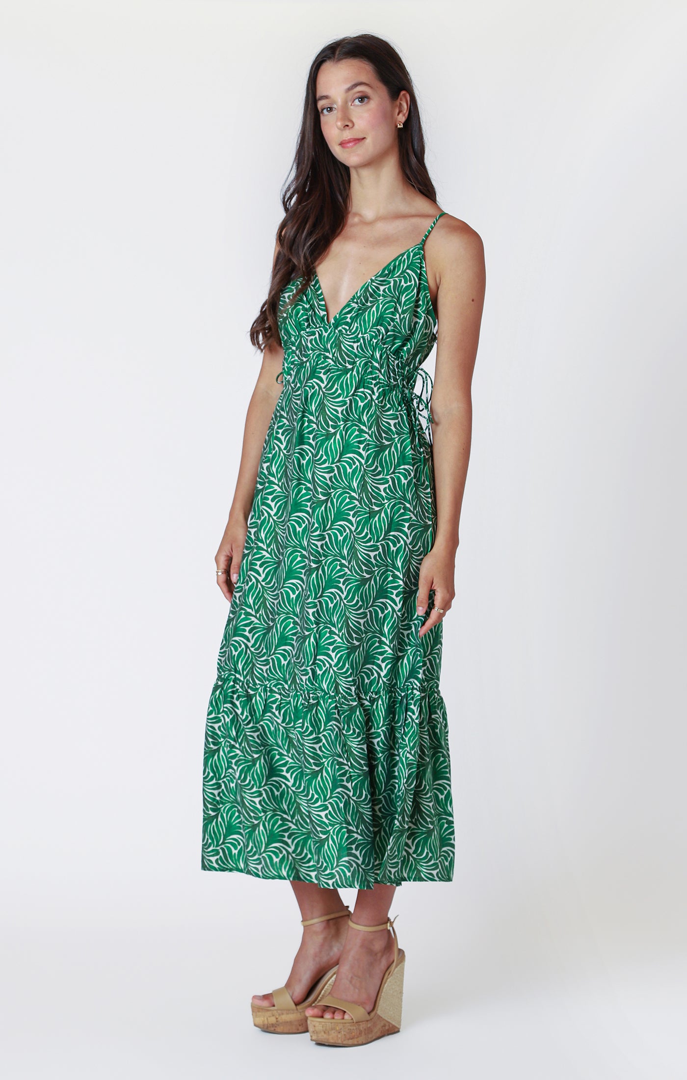 Robe Paula | Verte motif