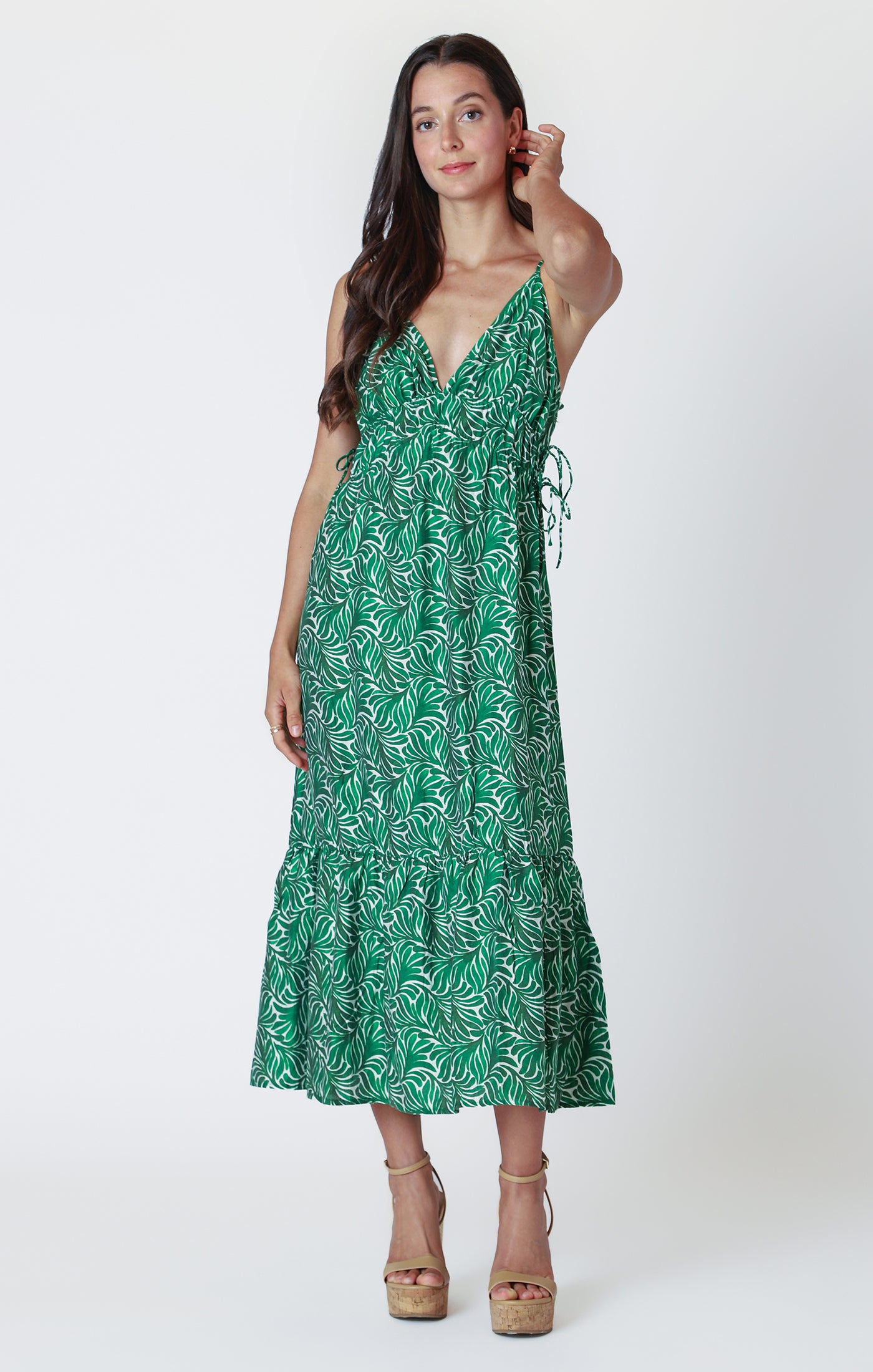Robe Paula | Verte motif