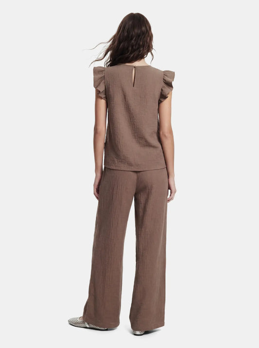 Pantalon Sastine - Pieces | Brun