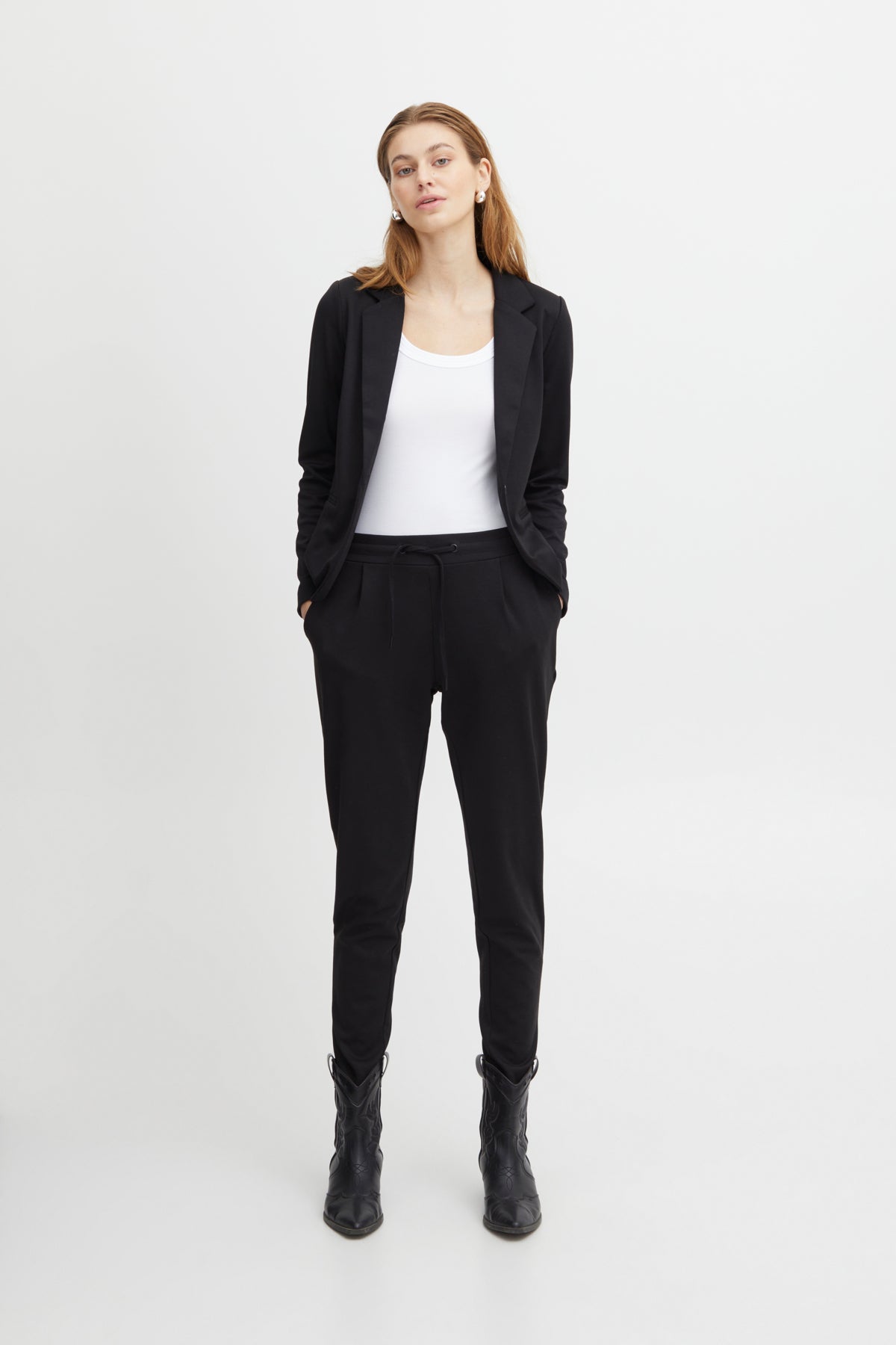 Pantalon Kate étroit long | Noir