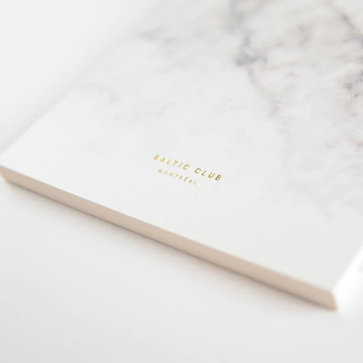 Carnet de note Marbre blanc | Beige Avoine