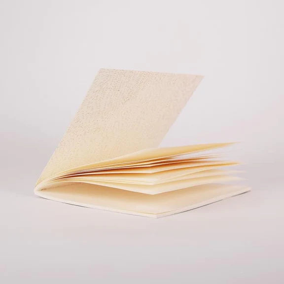 Carnet de poche feuilles | Beige Avoine