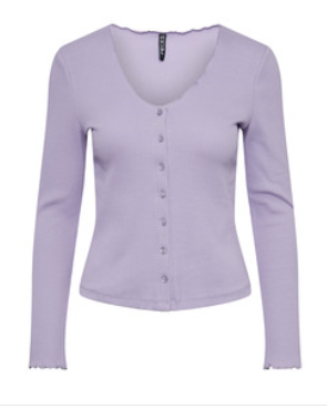 Cardigan PIECES | Lilas givré