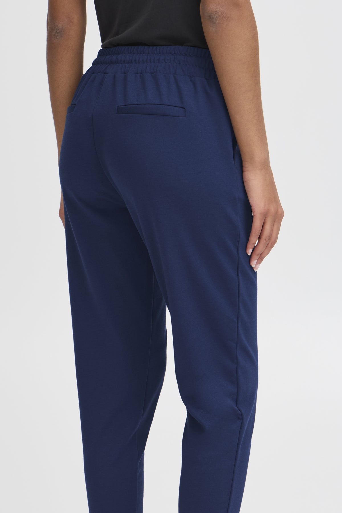 Pantalon ICHI Kate étroit long | Bleu médiéval