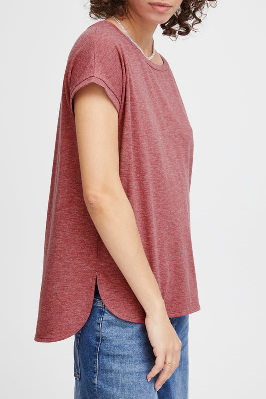 T-shirt Rebelle | Rose bruyère