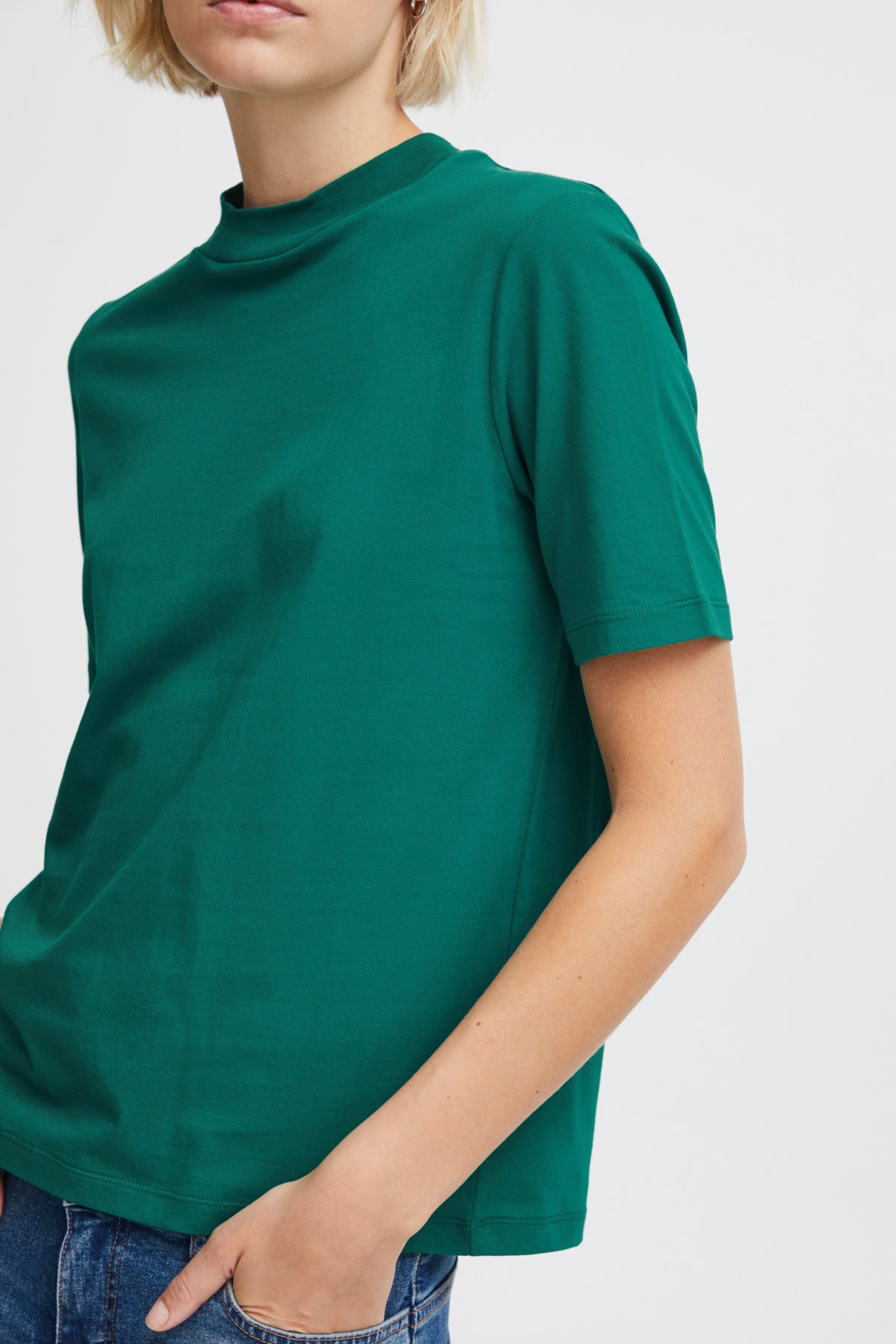 T-Shirt ICHI Rania | Vert de cadmium