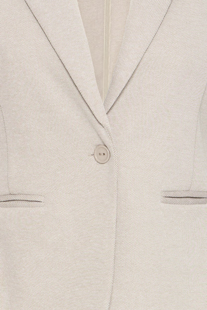 Veston ICHI Kate piqué | Taupe